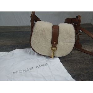 Michael Kors Jamie Leather Saddle Bag